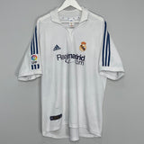 Shop 2001/02 REAL MADRID ZIDANE #5 HOME SHIRT (XL) ADIDAS, classic football shirts, vintage football shirts & retro soccer jerseys at Cult Kits