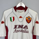 Shop 2001/02 ROMA BATISTUTA #20 AWAY SHIRT (L) KAPPA, classic football shirts, vintage football shirts & retro soccer jerseys at Cult Kits