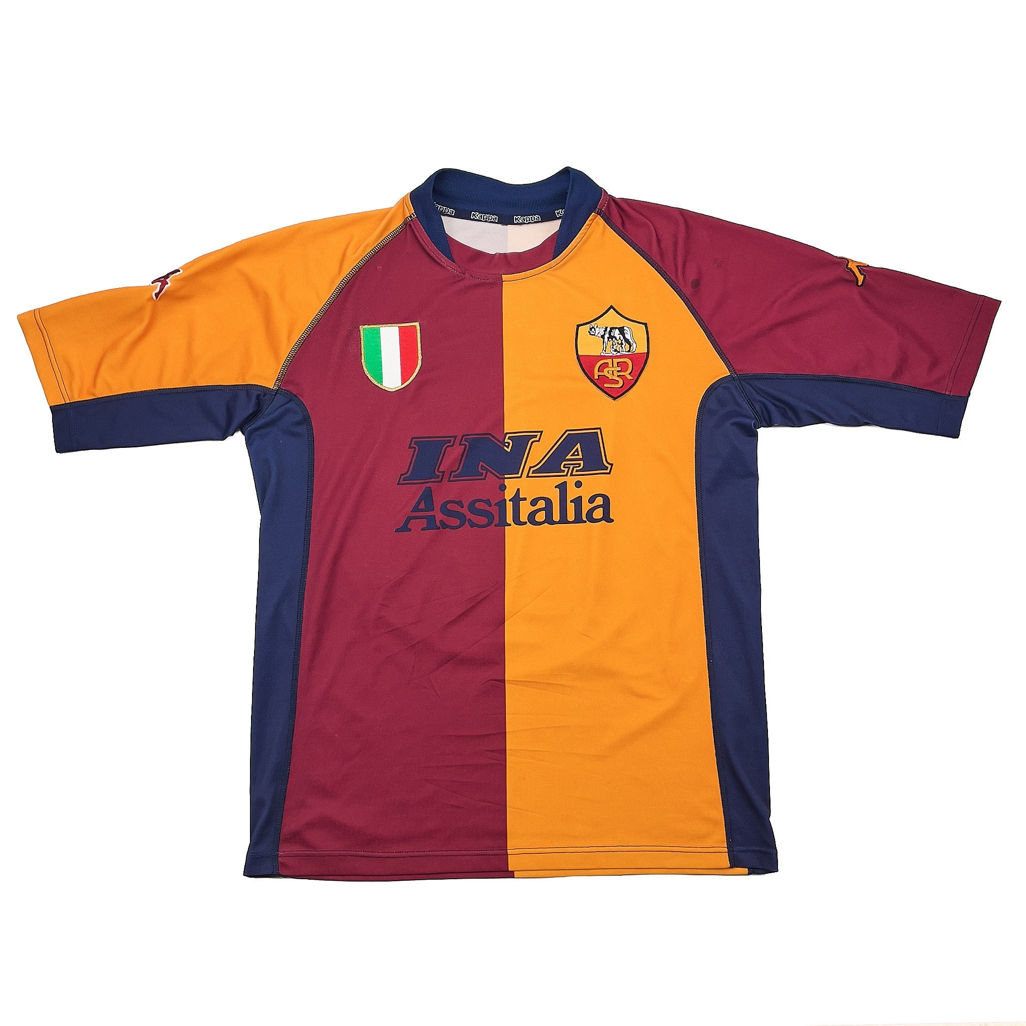 Buy 2001/02 ROMA TOTTI 10 EUROPEAN HOME SHIRT (L) KAPPA ~ Free worldwide shipping available ~ Authentic Vintage Football Shirts from Cult Kits