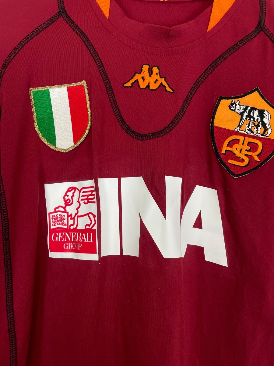 2001/02 ROMA TOTTI 10 HOME SHIRT (L) KAPPA - Cult Kits - Large - Buy Vintage Football Shirts, Authentic Retro Football Shirts For Sale, Classic Football Shirts & Soccer Jersey