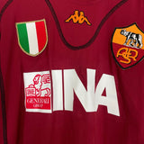 2001/02 ROMA TOTTI 10 HOME SHIRT (L) KAPPA - Cult Kits - Large - Buy Vintage Football Shirts, Authentic Retro Football Shirts For Sale, Classic Football Shirts & Soccer Jersey