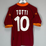 2001/02 ROMA TOTTI 10 HOME SHIRT (L) KAPPA - Cult Kits - Large - Buy Vintage Football Shirts, Authentic Retro Football Shirts For Sale, Classic Football Shirts & Soccer Jersey