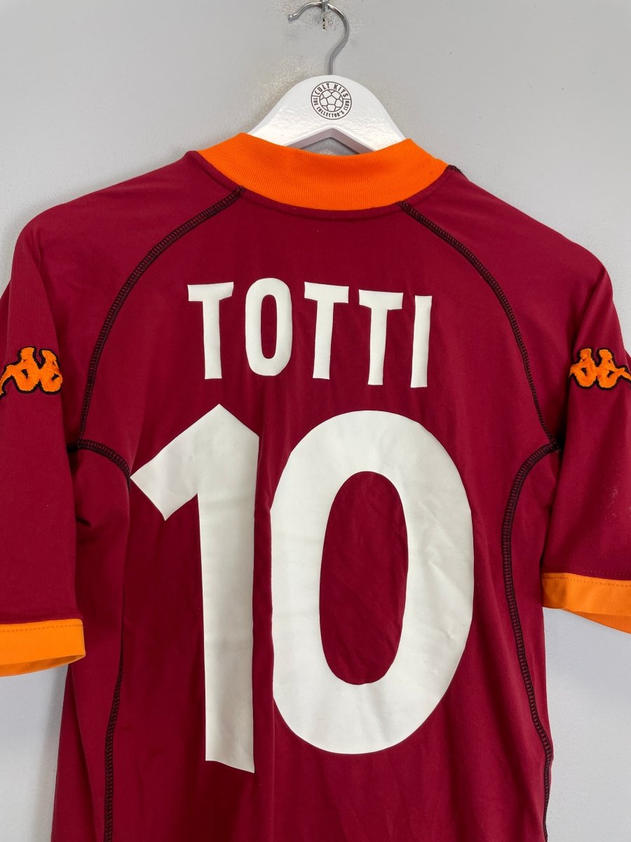 2001/02 ROMA TOTTI 10 HOME SHIRT (L) KAPPA - Cult Kits - Large - Buy Vintage Football Shirts, Authentic Retro Football Shirts For Sale, Classic Football Shirts & Soccer Jersey