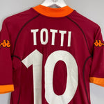 2001/02 ROMA TOTTI 10 HOME SHIRT (L) KAPPA - Cult Kits - Large - Buy Vintage Football Shirts, Authentic Retro Football Shirts For Sale, Classic Football Shirts & Soccer Jersey