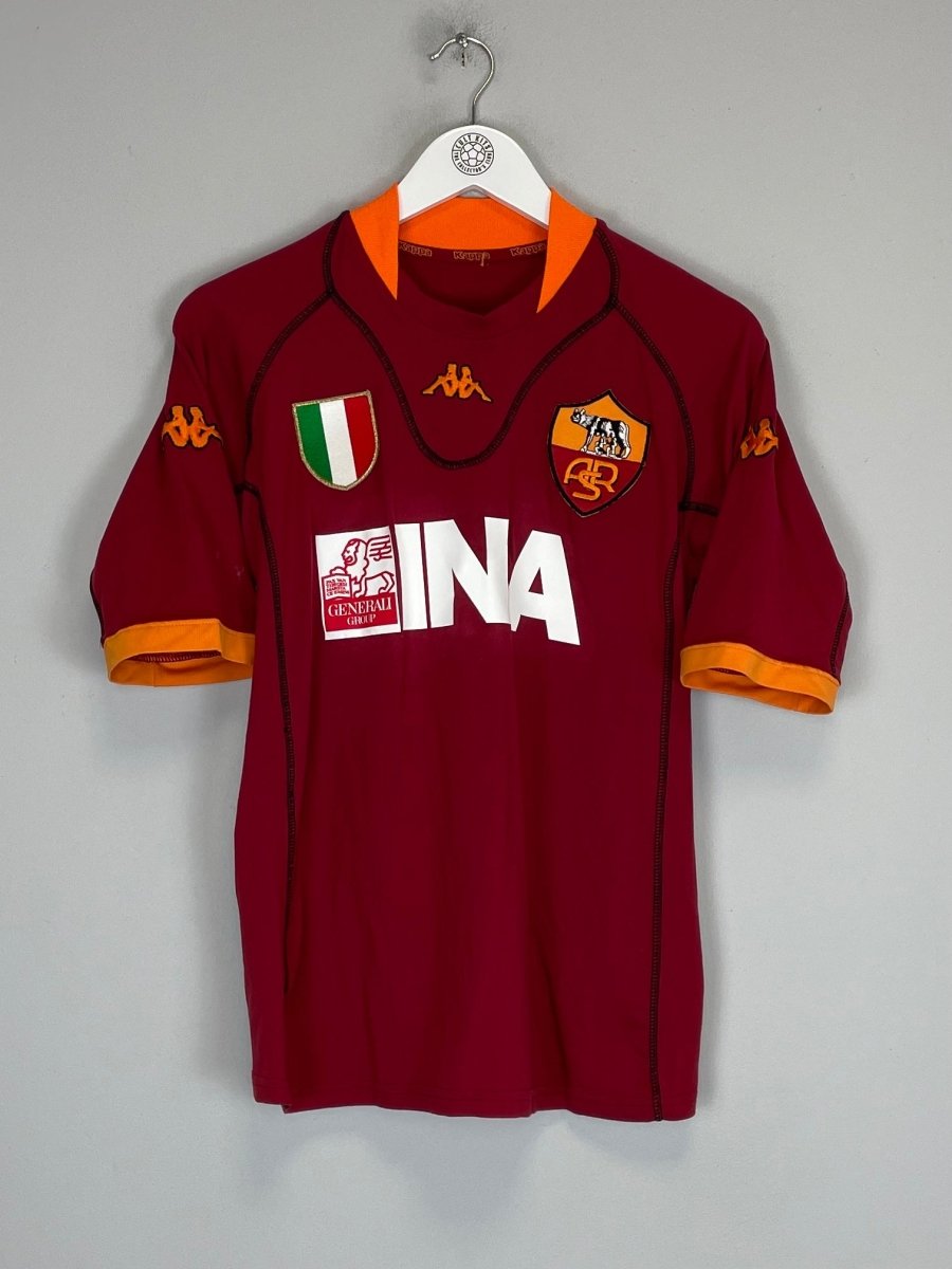 2001/02 ROMA TOTTI 10 HOME SHIRT (L) KAPPA - Cult Kits - Large - Buy Vintage Football Shirts, Authentic Retro Football Shirts For Sale, Classic Football Shirts & Soccer Jersey