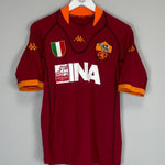 2001/02 ROMA TOTTI 10 HOME SHIRT (L) KAPPA - Cult Kits - Large - Buy Vintage Football Shirts, Authentic Retro Football Shirts For Sale, Classic Football Shirts & Soccer Jersey