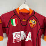 Shop 2001/02 ROMA TOTTI #10 HOME SHIRT (S) KAPPA, classic football shirts, vintage football shirts & retro soccer jerseys at Cult Kits