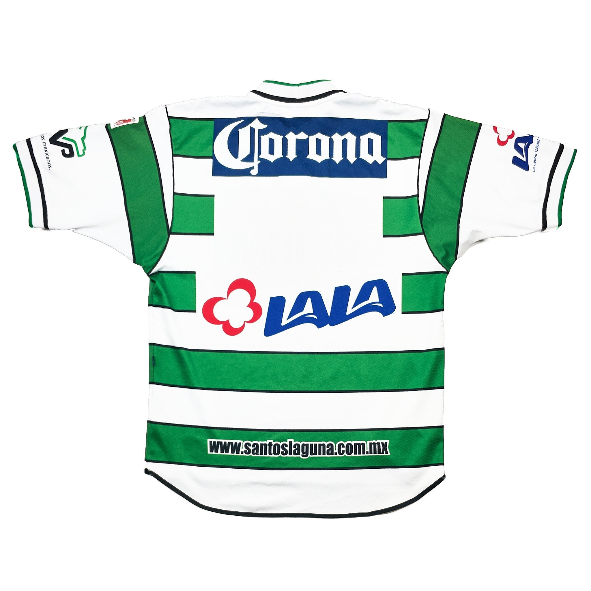 Buy 2001/02 Santos Laguna Home Shirt (L) Corona Sport ~ Free worldwide shipping available ~ Authentic Vintage Football Shirts from Cult Kits