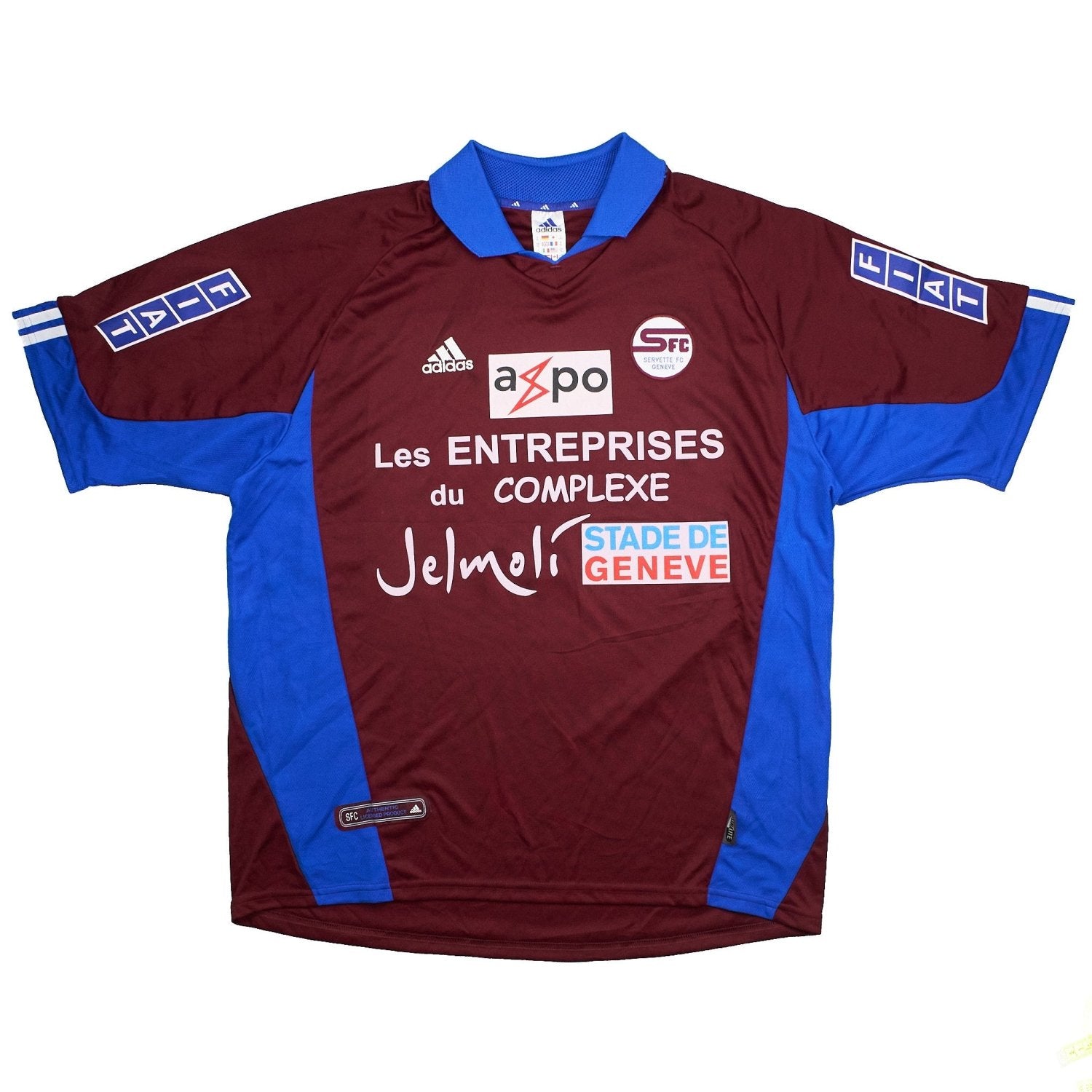 2001 Servette Adidas football shirt - view 1 - Cult Kits