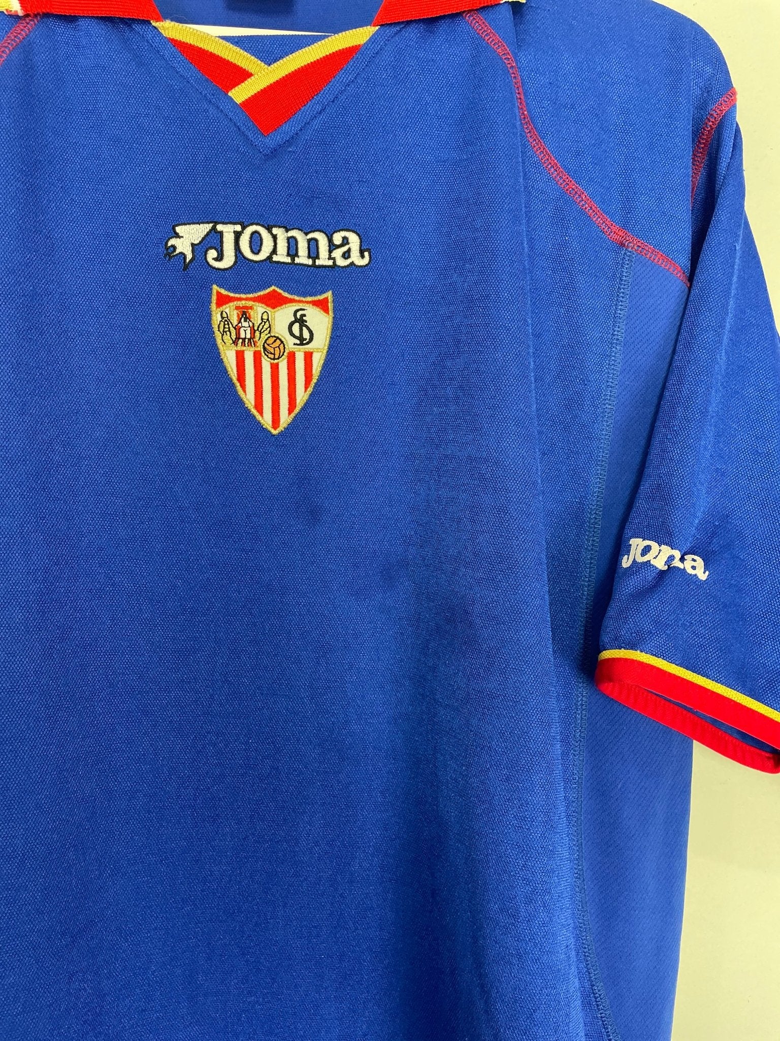 Shop 2001/02 SEVILLA THIRD SHIRT (XL) JOMA, classic football shirts, vintage football shirts & retro soccer jerseys at Cult Kits