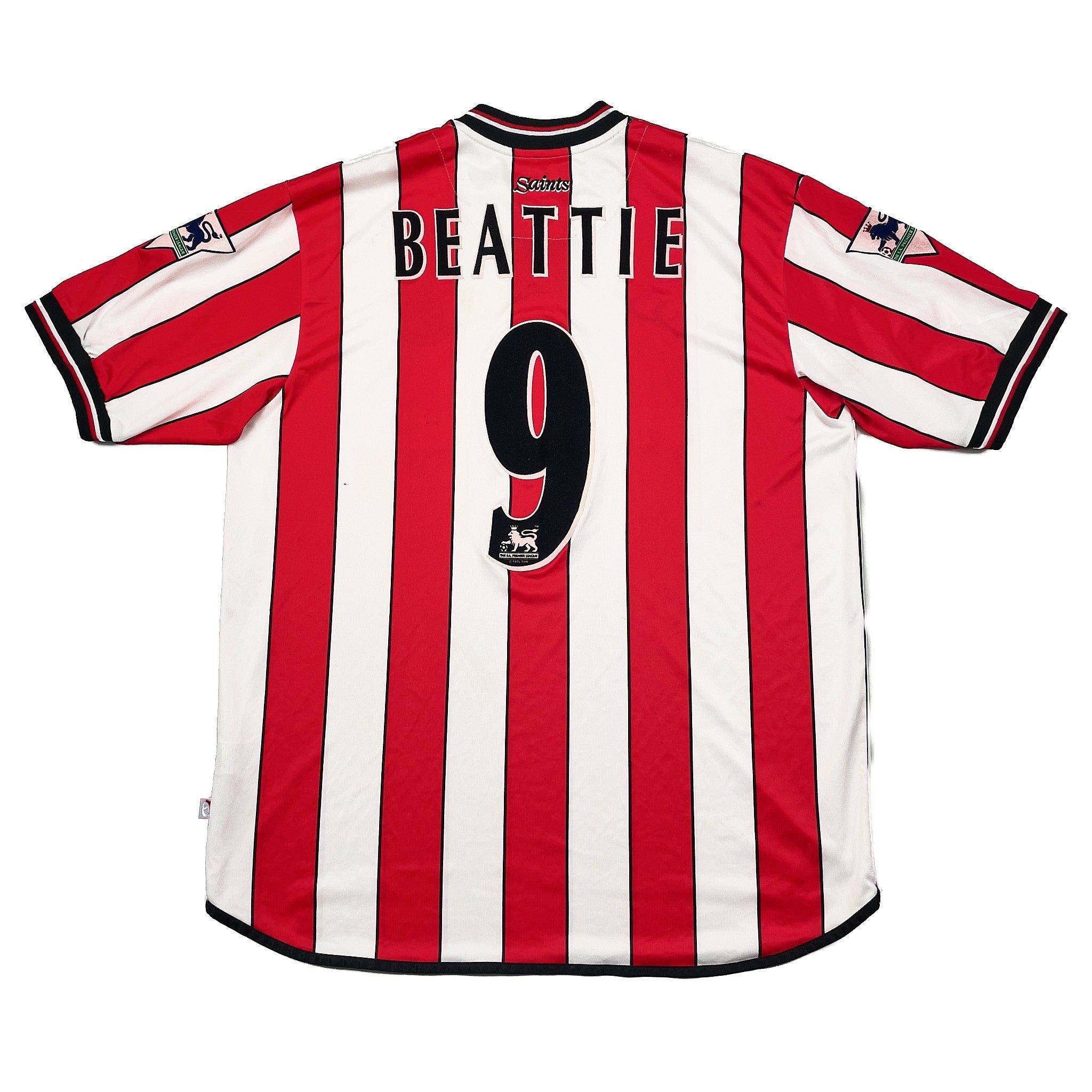 2001-02-southampton-beattie-9-match-worn-vs-manchester-united-home-shirt-xl-sfc