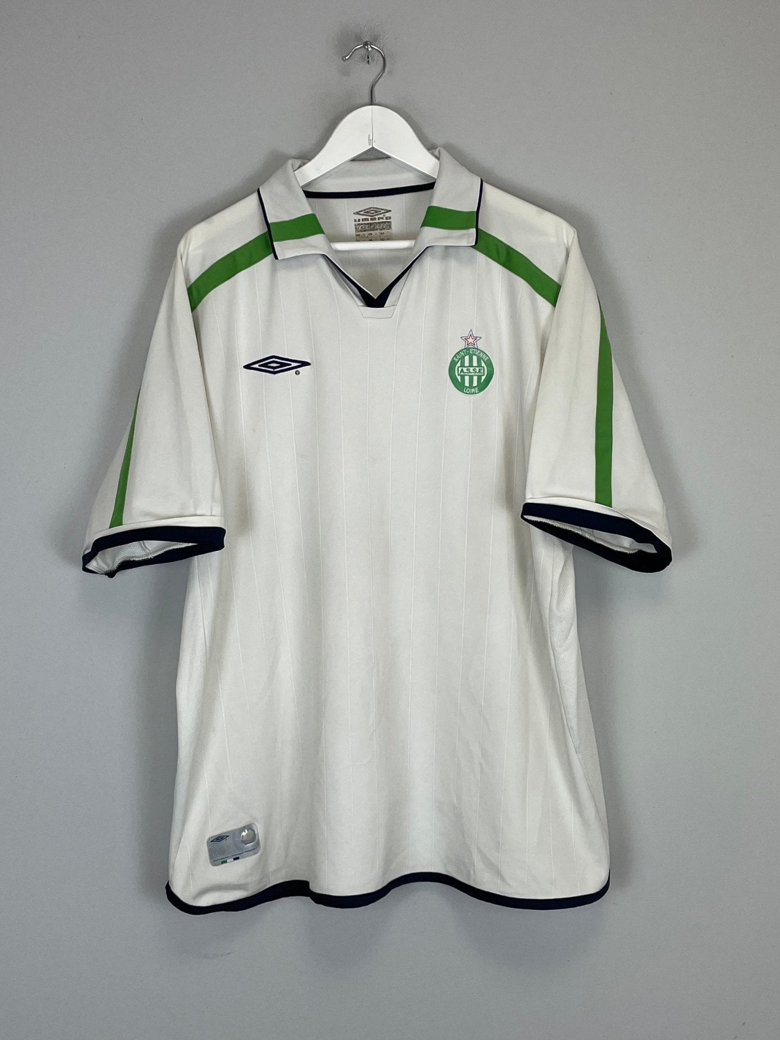 Shop 2001/02 ST ETIENNE AWAY SHIRT (XXL) UMBRO, classic football shirts, vintage football shirts & retro soccer jerseys at Cult Kits