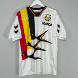 Shop 2001/02 UGANDA HOME SHIRT (L) HUMMEL, classic football shirts, vintage football shirts & retro soccer jerseys at Cult Kits