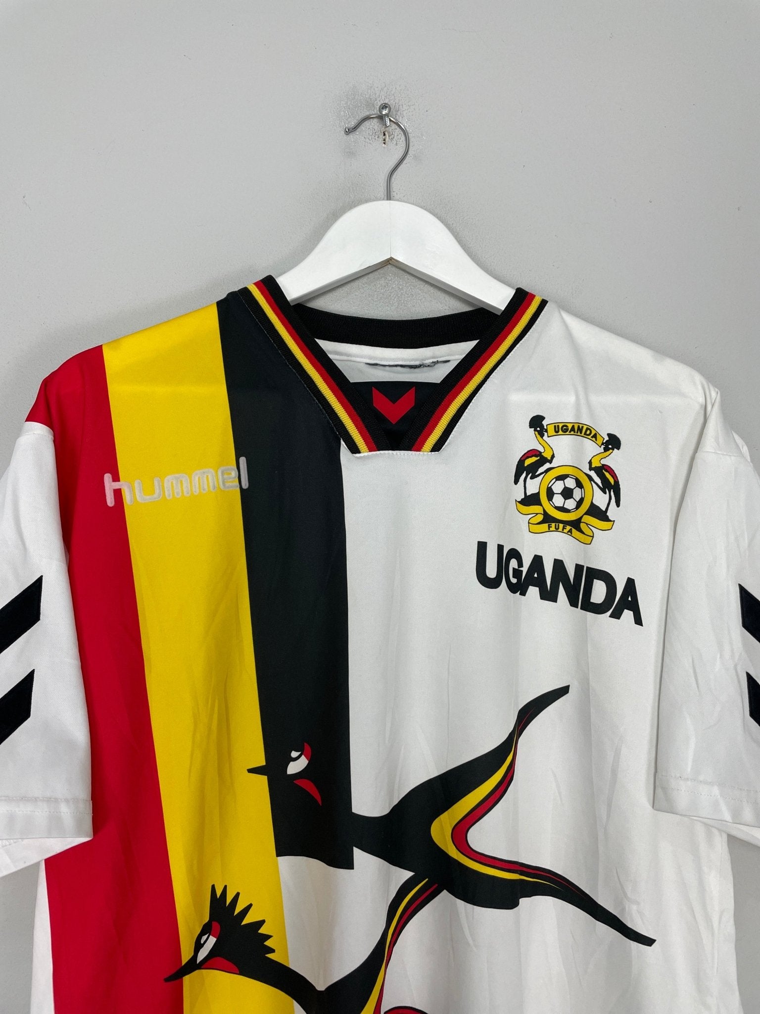 Shop 2001/02 UGANDA HOME SHIRT (L) HUMMEL, classic football shirts, vintage football shirts & retro soccer jerseys at Cult Kits