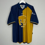 Shop 2001/02 UNAM PUMAS HOME SHIRT (XL) NIKE, classic football shirts, vintage football shirts & retro soccer jerseys at Cult Kits