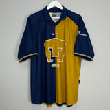 Shop 2001/02 UNAM PUMAS HOME SHIRT (XL) NIKE, classic football shirts, vintage football shirts & retro soccer jerseys at Cult Kits