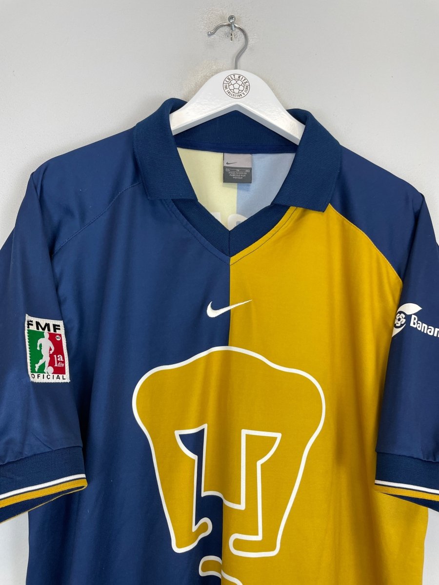 2001/02 UNAM PUMAS LEANDRO 7 HOME SHIRT (XL) NIKE - Cult Kits - XL - Buy Vintage Football Shirts, Authentic Retro Football Shirts For Sale, Classic Football Shirts & Soccer Jersey