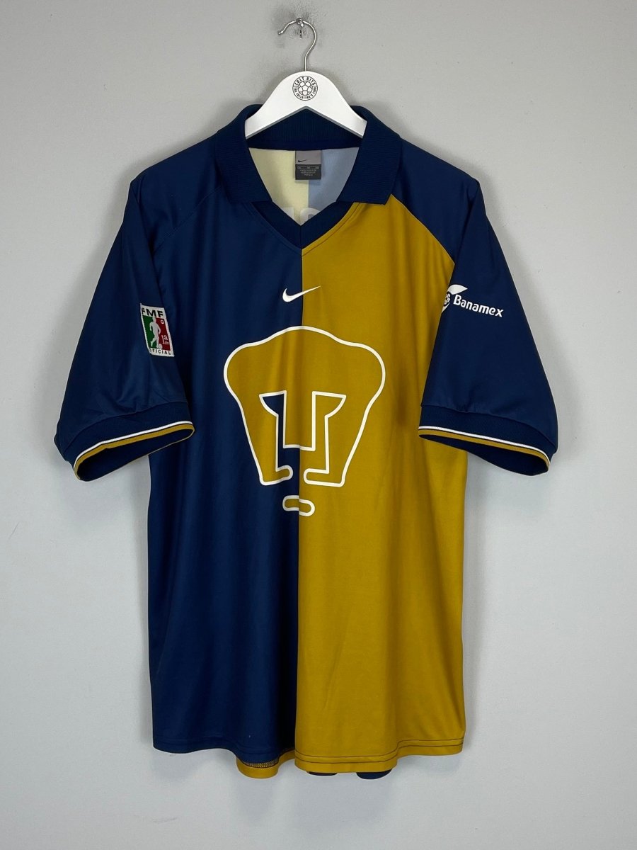 2001/02 UNAM PUMAS LEANDRO 7 HOME SHIRT (XL) NIKE - Cult Kits - XL - Buy Vintage Football Shirts, Authentic Retro Football Shirts For Sale, Classic Football Shirts & Soccer Jersey