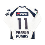 Buy 2001/02 UNAM Pumas Pareja 11 L/S Away Shirt (M) Lotto ~ Free worldwide shipping available ~ Authentic Vintage Football Shirts from Cult Kits