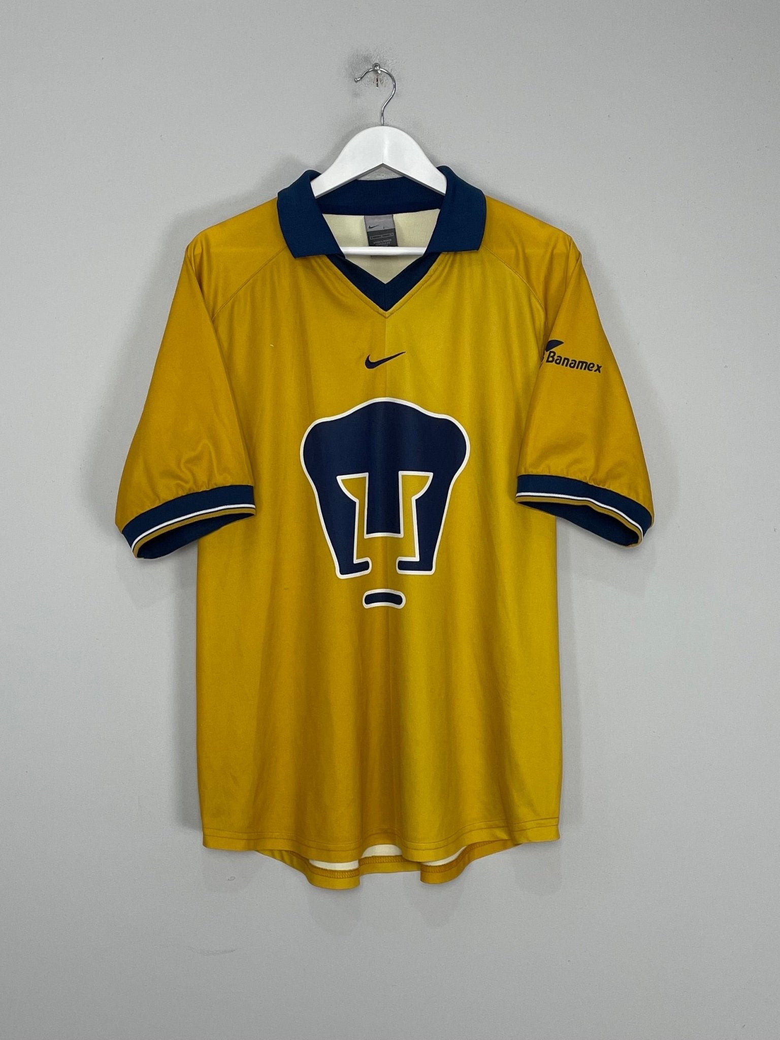 Shop 2001/02 UNAM PUMAS THIRD SHIRT (L) NIKE, classic football shirts, vintage football shirts & retro soccer jerseys at Cult Kits