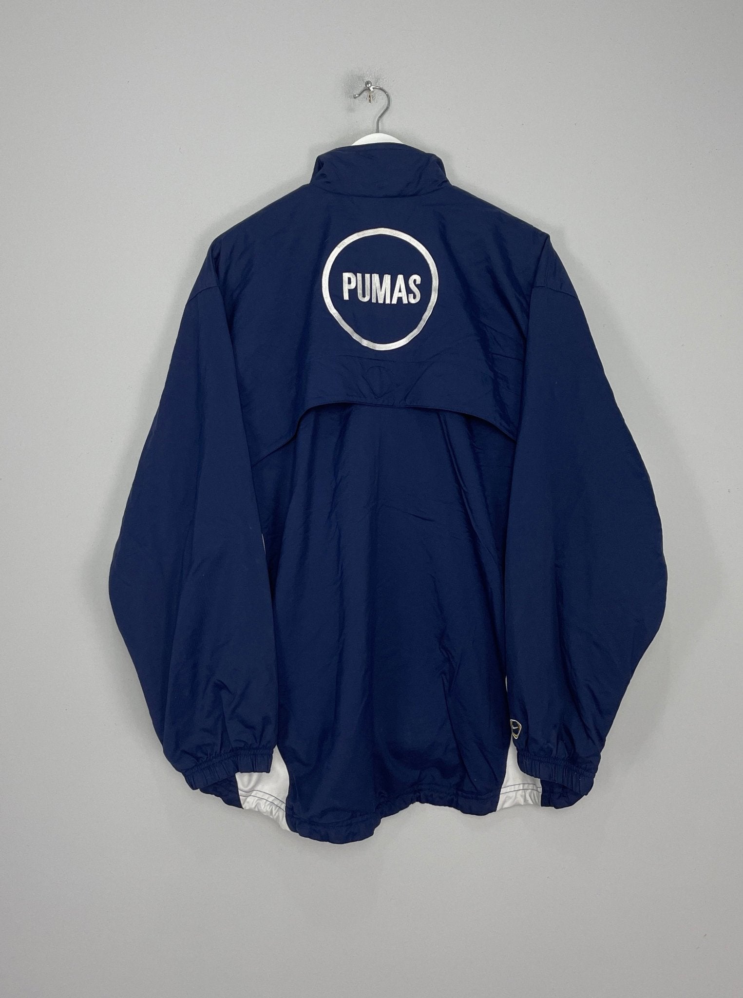 Shop 2001/02 UNAM PUMAS TRACK JACKET (L) NIKE, classic football shirts, vintage football shirts & retro soccer jerseys at Cult Kits