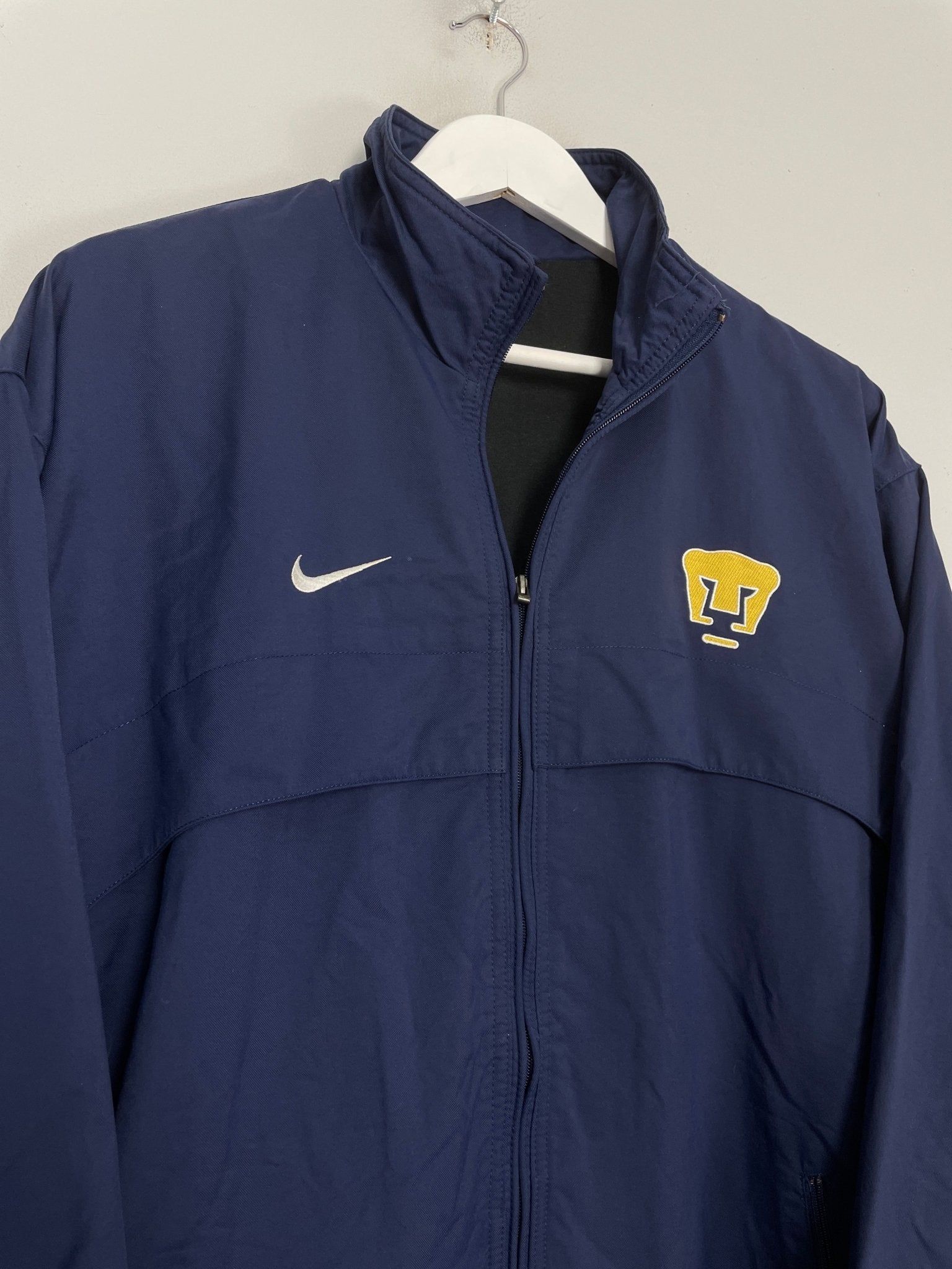 Shop 2001/02 UNAM PUMAS TRACK JACKET (L) NIKE, classic football shirts, vintage football shirts & retro soccer jerseys at Cult Kits