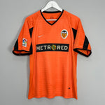 Shop 2001/02 VALENCIA AIMAR #10 AWAY SHIRT (M) NIKE, classic football shirts, vintage football shirts & retro soccer jerseys at Cult Kits