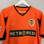 Shop 2001/02 VALENCIA AIMAR #10 AWAY SHIRT (M) NIKE, classic football shirts, vintage football shirts & retro soccer jerseys at Cult Kits