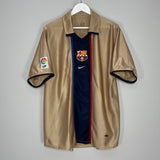 Shop 2001/03 BARCELONA XAVI #6 AWAY SHIRT (XL) NIKE, classic football shirts, vintage football shirts & retro soccer jerseys at Cult Kits