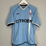 Shop 2001/03 CELTA VIGO CATANHA #24 HOME SHIRT (M) UMBRO, classic football shirts, vintage football shirts & retro soccer jerseys at Cult Kits
