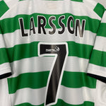 Shop 2001/03 CELTIC LARSSON #7 HOME SHIRT (L) UMBRO, classic football shirts, vintage football shirts & retro soccer jerseys at Cult Kits