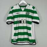 Shop 2001/03 CELTIC LARSSON #7 HOME SHIRT (L) UMBRO, classic football shirts, vintage football shirts & retro soccer jerseys at Cult Kits