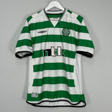 Shop 2001/03 CELTIC LARSSON #7 HOME SHIRT (L) UMBRO, classic football shirts, vintage football shirts & retro soccer jerseys at Cult Kits