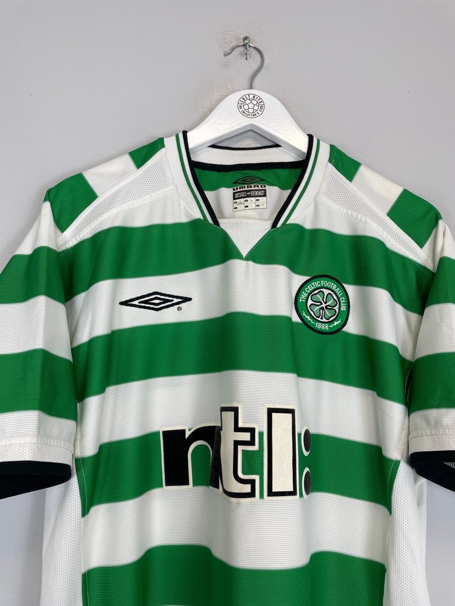 2001/03 CELTIC LARSSON 7 HOME SHIRT (L) UMBRO - Cult Kits - Large - Buy Vintage Football Shirts, Authentic Retro Football Shirts For Sale, Classic Football Shirts & Soccer Jersey