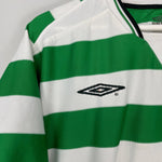 Shop 2001/03 CELTIC LARSSON #7 HOME SHIRT (L) UMBRO, classic football shirts, vintage football shirts & retro soccer jerseys at Cult Kits