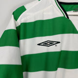 Shop 2001/03 CELTIC LARSSON #7 HOME SHIRT (L) UMBRO, classic football shirts, vintage football shirts & retro soccer jerseys at Cult Kits