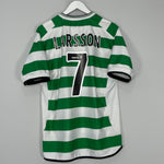 Shop 2001/03 CELTIC LARSSON #7 HOME SHIRT (L) UMBRO, classic football shirts, vintage football shirts & retro soccer jerseys at Cult Kits