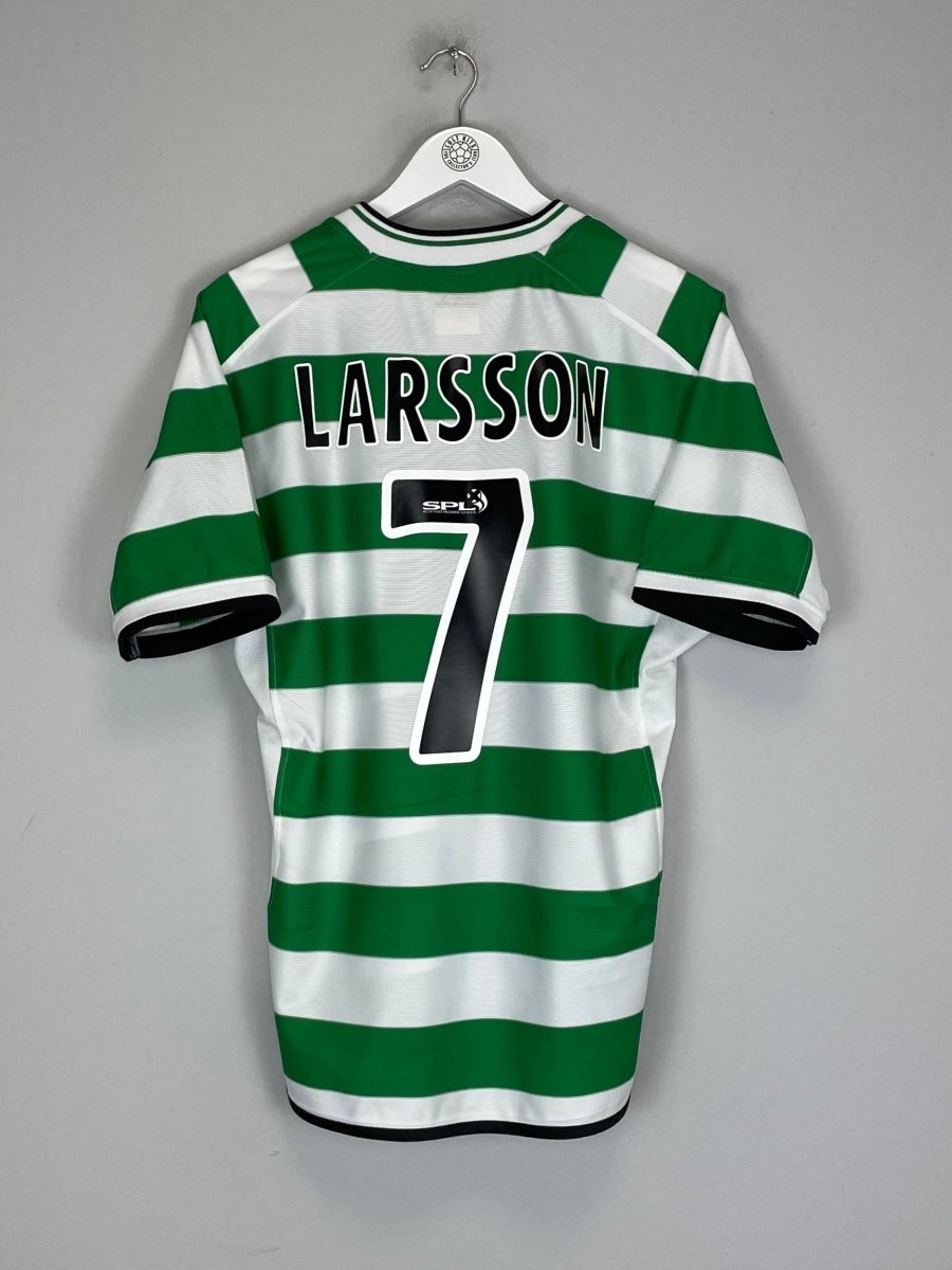 2001/03 CELTIC LARSSON 7 HOME SHIRT (M) UMBRO - Cult Kits - Medium - Buy Vintage Football Shirts, Authentic Retro Football Shirts For Sale, Classic Football Shirts & Soccer Jersey