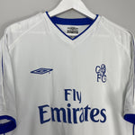 Shop 2001/03 CHELSEA LAMPARD #8 AWAY SHIRT (XL) UMBRO, classic football shirts, vintage football shirts & retro soccer jerseys at Cult Kits