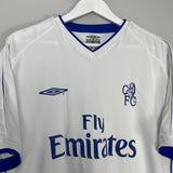 Shop 2001/03 CHELSEA LAMPARD #8 AWAY SHIRT (XL) UMBRO, classic football shirts, vintage football shirts & retro soccer jerseys at Cult Kits