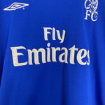Shop 2001/03 CHELSEA LAMPARD #8 L/S *FA CUP FINAL* HOME SHIRT (L) UMBRO, classic football shirts, vintage football shirts & retro soccer jerseys at Cult Kits