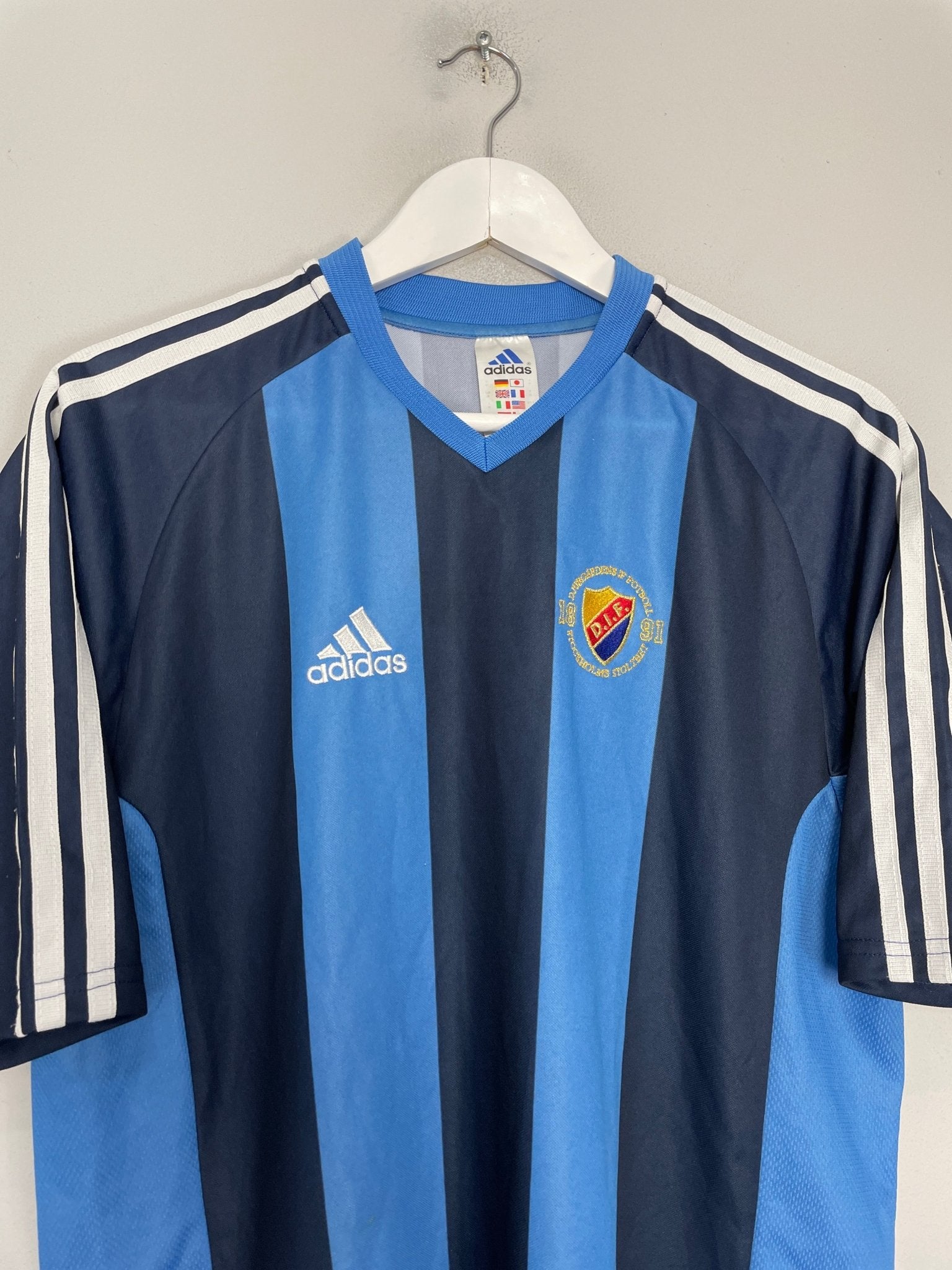 Shop 2001/03 DJURGARDEN HOME SHIRT (M) ADIDAS, classic football shirts, vintage football shirts & retro soccer jerseys at Cult Kits