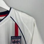Shop 2001/03 ENGLAND BECKHAM #7 HOME SHIRT (L) UMBRO, classic football shirts, vintage football shirts & retro soccer jerseys at Cult Kits