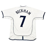 Buy 2001/03 England Beckham 7 Home Shirt (L) Umbro ~ Free worldwide shipping ~ Authentic Vintage Football Shirts from Cult Kits