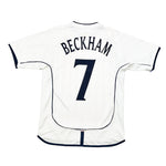 Buy 2001/03 England Beckham 7 Home Shirt (M) Umbro ~ Free worldwide shipping ~ Authentic Vintage Football Shirts from Cult Kits