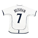 Buy 2001/03 England Beckham 7 Home Shirt (M) Umbro ~ Free worldwide shipping ~ Authentic Vintage Football Shirts from Cult Kits