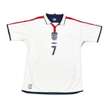 Buy 2001/03 England Beckham 7 Home Shirt (XL) Umbro ~ Free worldwide shipping ~ Authentic Vintage Football Shirts from Cult Kits