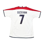 Buy 2001/03 England Beckham 7 Home Shirt (XL) Umbro ~ Free worldwide shipping ~ Authentic Vintage Football Shirts from Cult Kits