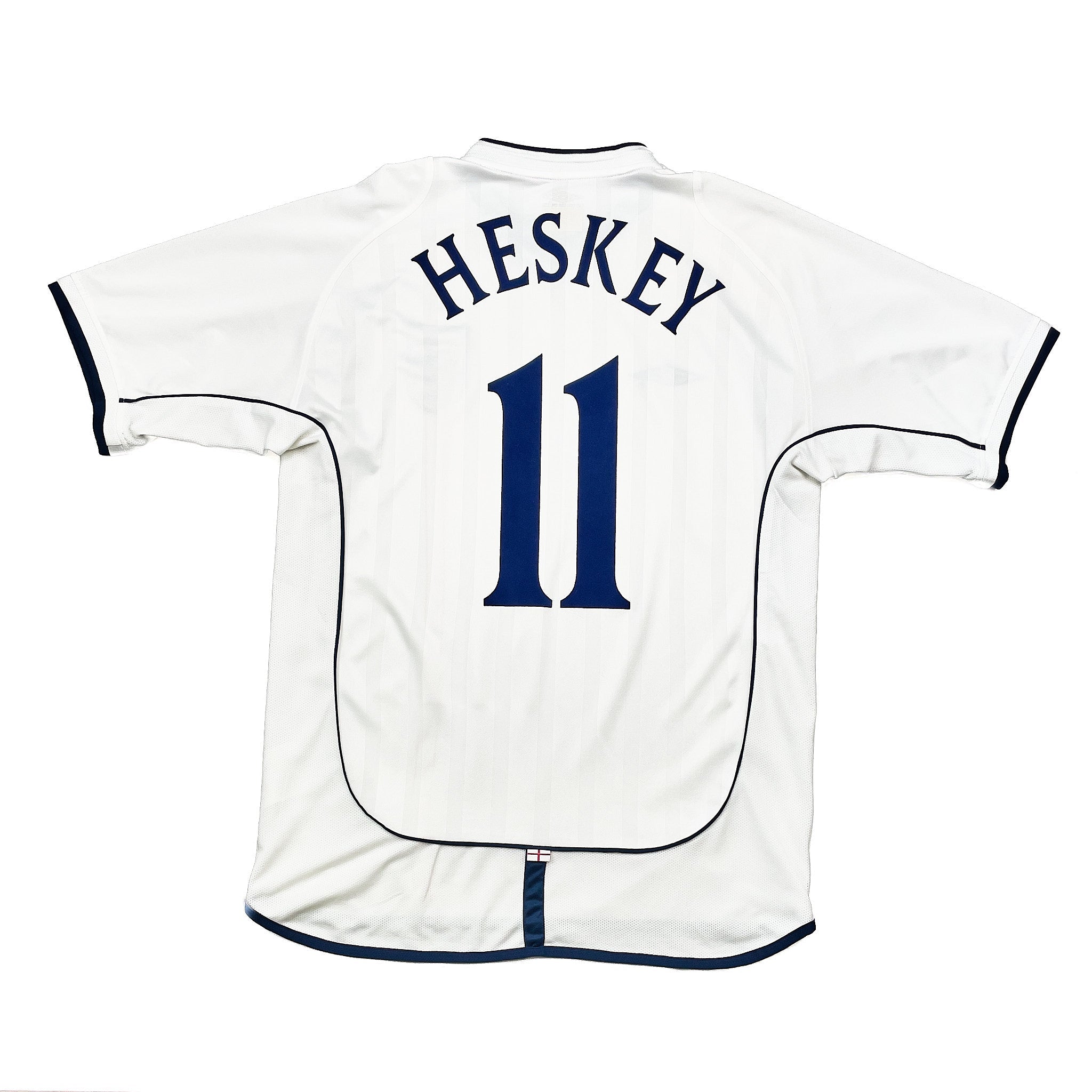 Buy 2001/03 England Heskey 11 Home Shirt (L) Umbro ~ Free worldwide shipping ~ Authentic Vintage Football Shirts from Cult Kits