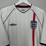 Shop 2001/03 ENGLAND HOME SHIRT (XXL) UMBRO, classic football shirts, vintage football shirts & retro soccer jerseys at Cult Kits